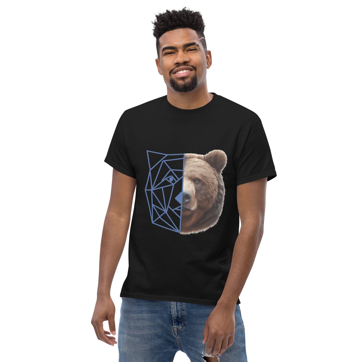 🐻 Unleash Your Wild Side with Our Bear Print Classic Tee! 🐻